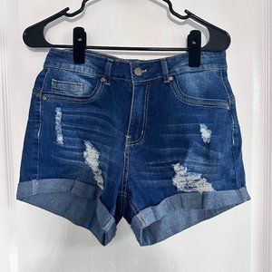 CHICZONE Women's Ripped Denim Shorts Mid Rise Distressed Jean Shorts Amazon